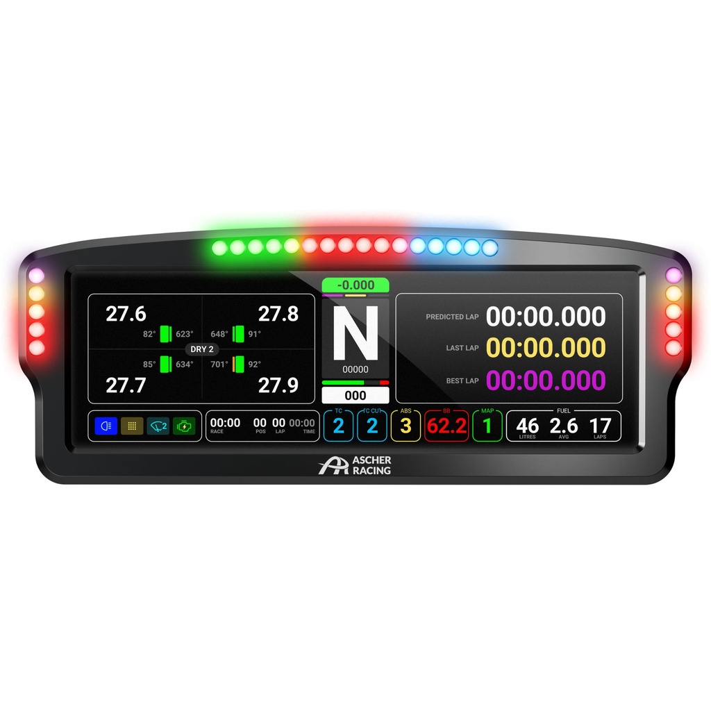 [RRM76080089] Ascher Racing 8" Dashboard