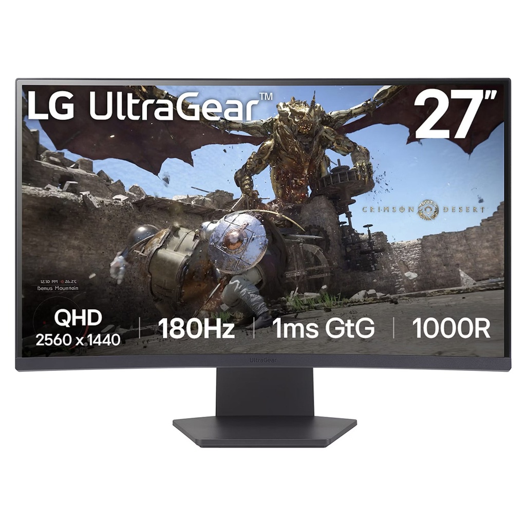 [OVCMON-LGC-03340] LG 27" 27GS60QC-B Curved Gaming Monitor