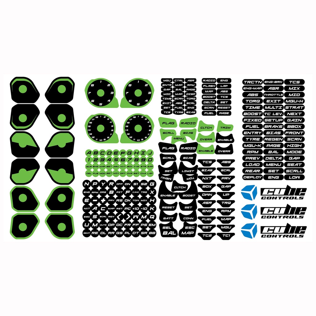 Cube Controls Custom Steering Wheel Stickers