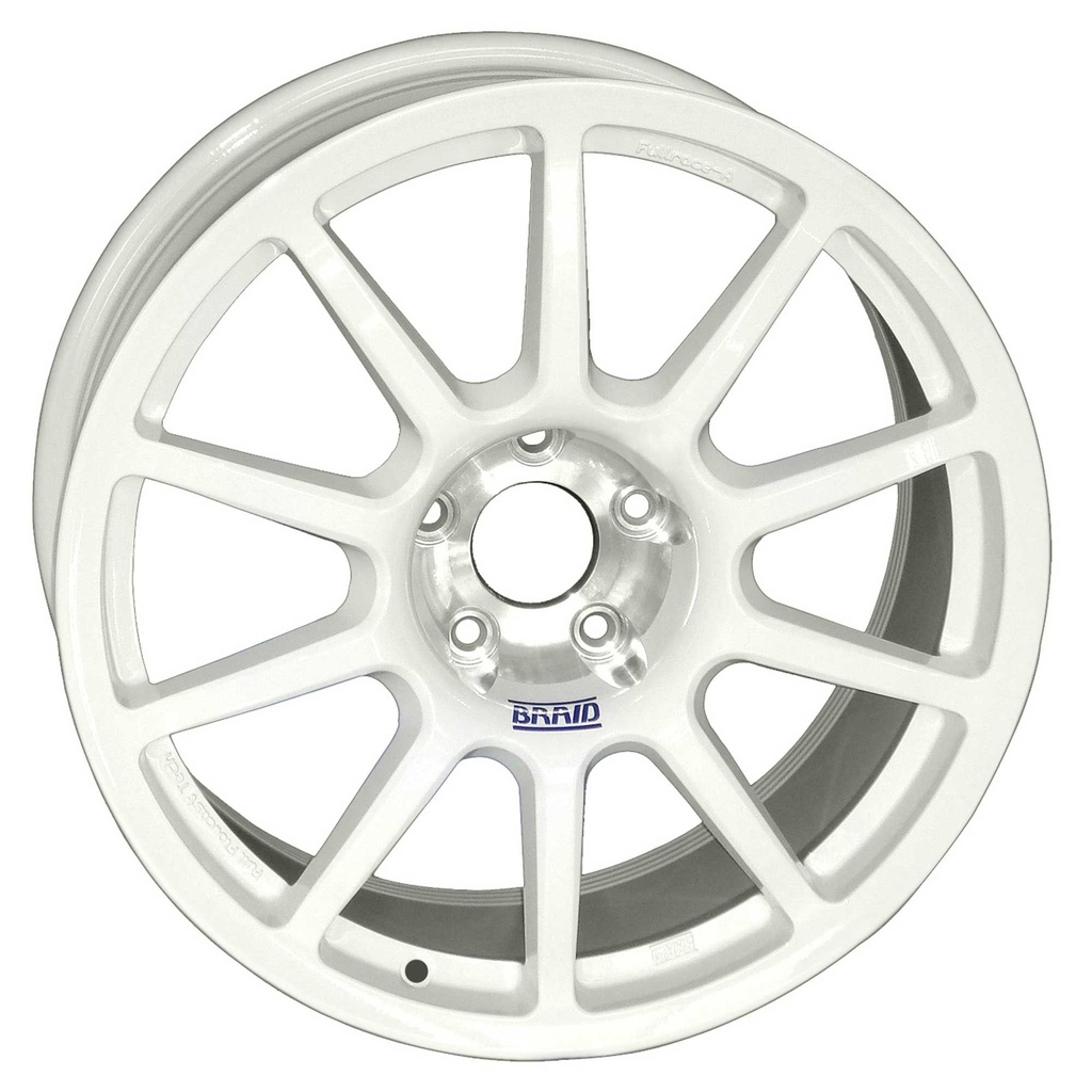 [2000249-1649412] Braid Fullrace A Wheels in White Set of 4 (7 Inch, 17 Inch, 35, 5x120)