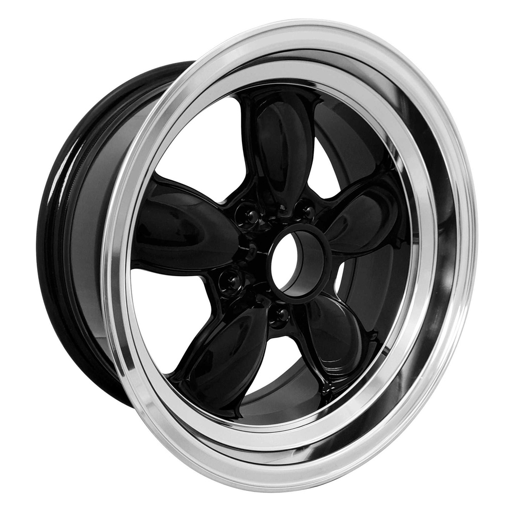 [TDM8KD1-570-55114.3/AKN] Team Dynamics Pro Classic Ford Mustang Alloy Wheels In Gloss Black Set Of 4