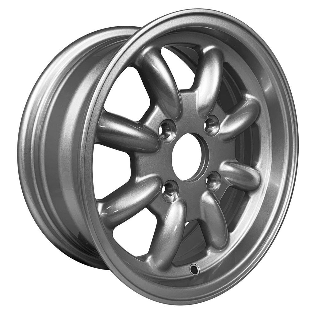 [TDM6S1-35529H1/AKN] Team Dynamics Pro Classic MK1 Cortina Alloy Wheels In Gloss Silver Set Of 4