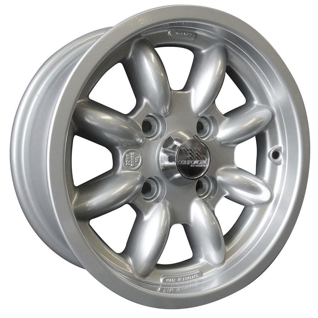 [2001497-1692278] Compomotive ML Alloy Wheels in Silver Set of 4 (7 Inch, 25, 4x100)