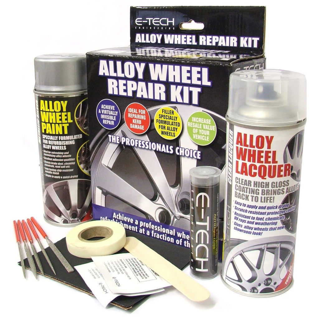 [2015209-1853607] E-Tech Engineering Alloy Wheel Repair Kit (Motorsport Black)