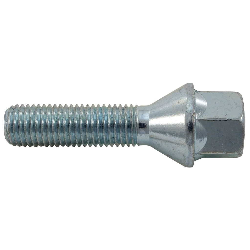 [408306-1862892] Hub Buddies Zinc Plated Wheel Bolt (M14 x 1.5, 40mm, Fixed 60 Degree)