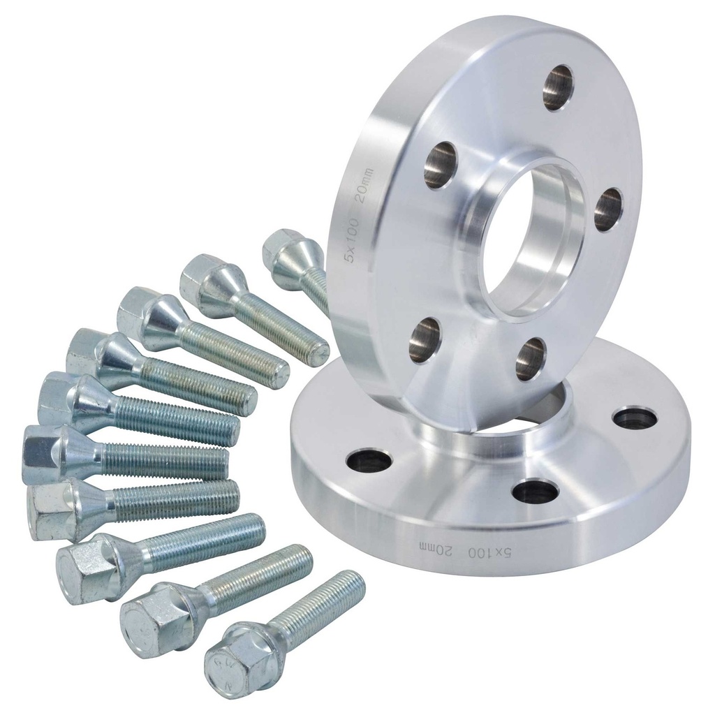 [HBZ15MMWHEELSPACERKIT8-E/AKN] Hub Buddies Hubcentric Wheel Spacer Kit With Extended Bolts- 15mm Pair