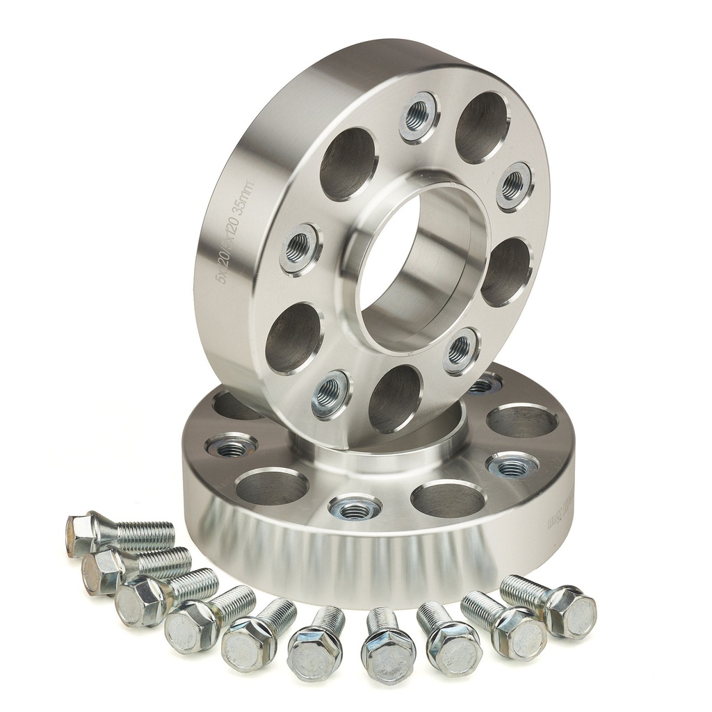 [HBZHSBTH512035-X2-E/AKN] Hub Buddies Bolt To Hub Wheel Spacer Kit With Studs / Nuts - 35mm Pair