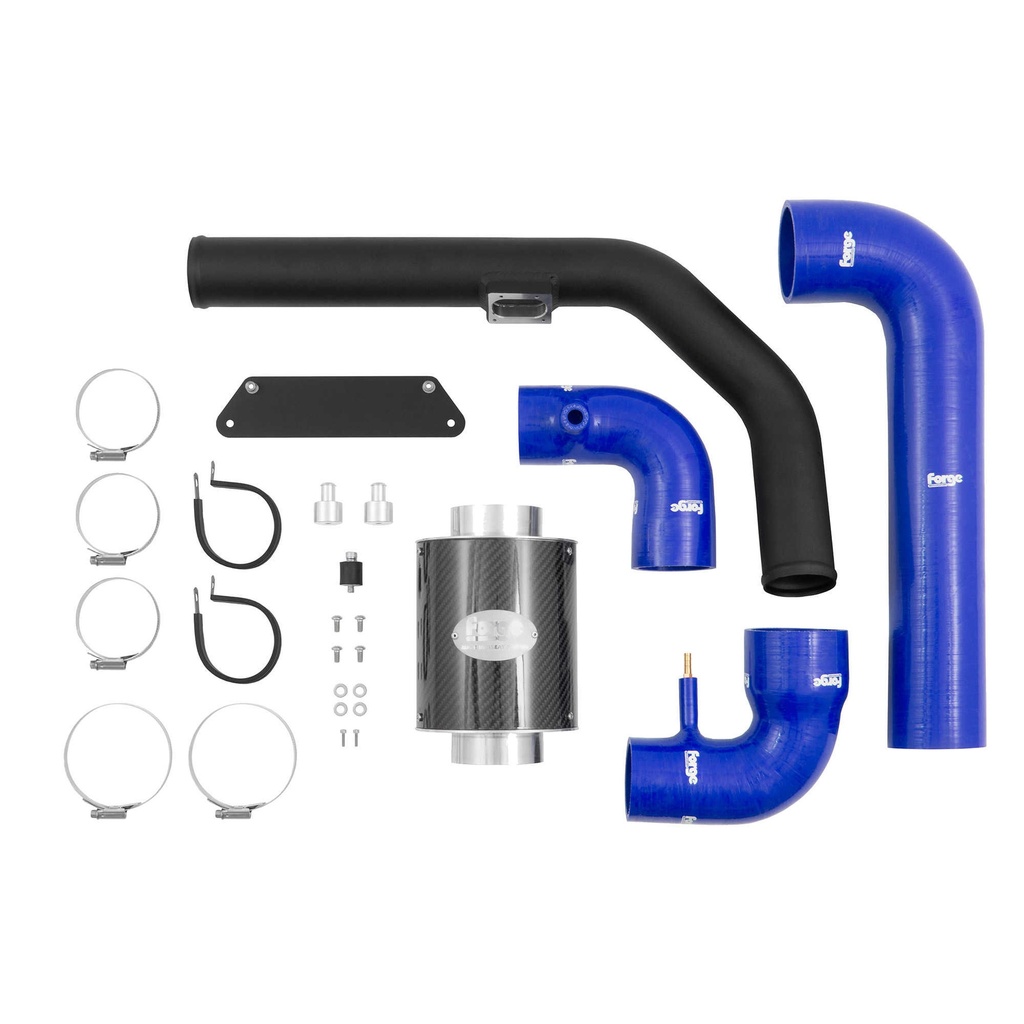 Forge Induction Kit Alloy Hard Pipe With Blue Silicone Hoses