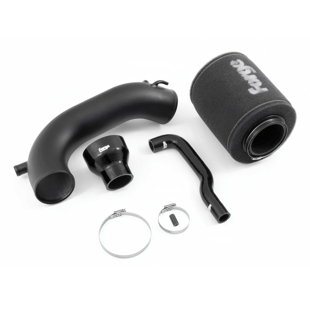 Forge Open Cone Filter Induction Kit With Black Silicone Hoses