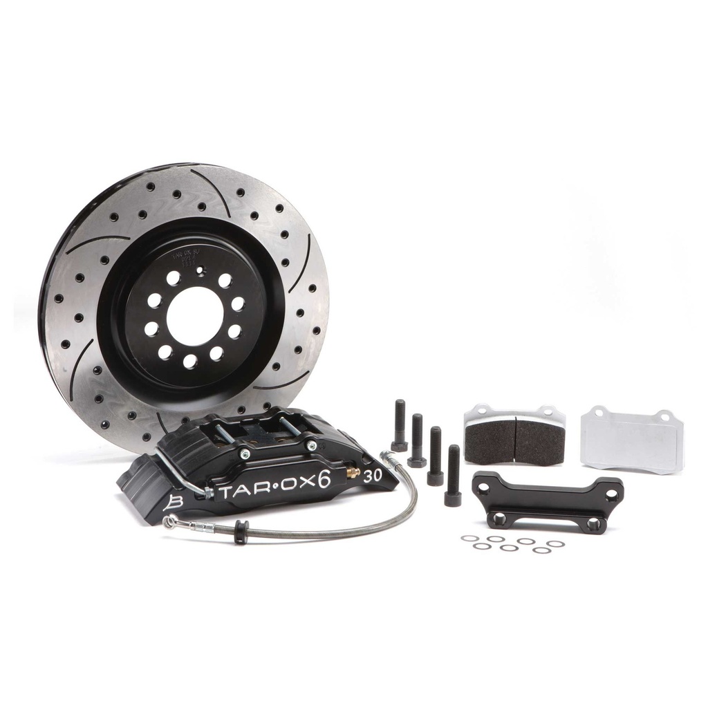 [TRXKMOP1021/BLKFS] Tarox Sport Compact Big Brake Kit With Strada Brake Pads & F2000 Discs