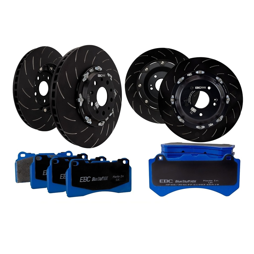 [EBCP2DK055B] EBC Brakes Swept Groove 2-Piece Fully Floating Disc Kit With Bluestuff NDX Pads