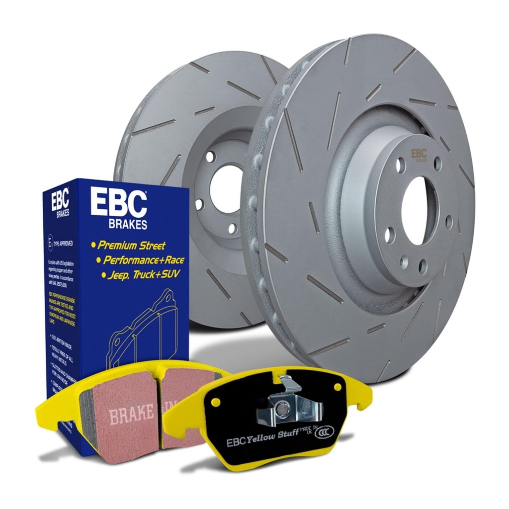 [EBCPD08KF727] EBC Brakes Ultimax Slotted Discs and Yellowstuff Pads Kit