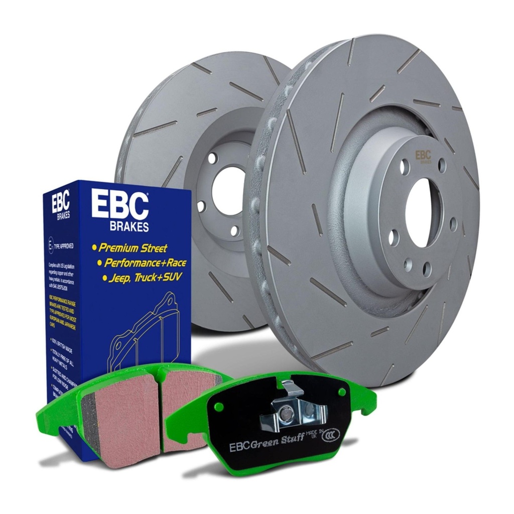 [EBCPD06KF396] EBC Brakes Ultimax Slotted Discs and Greenstuff Pads Kit