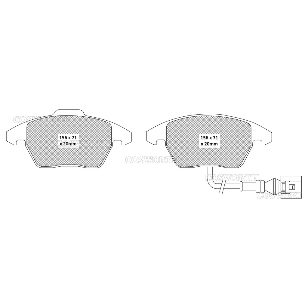 Cosworth Streetmaster Brake Pads