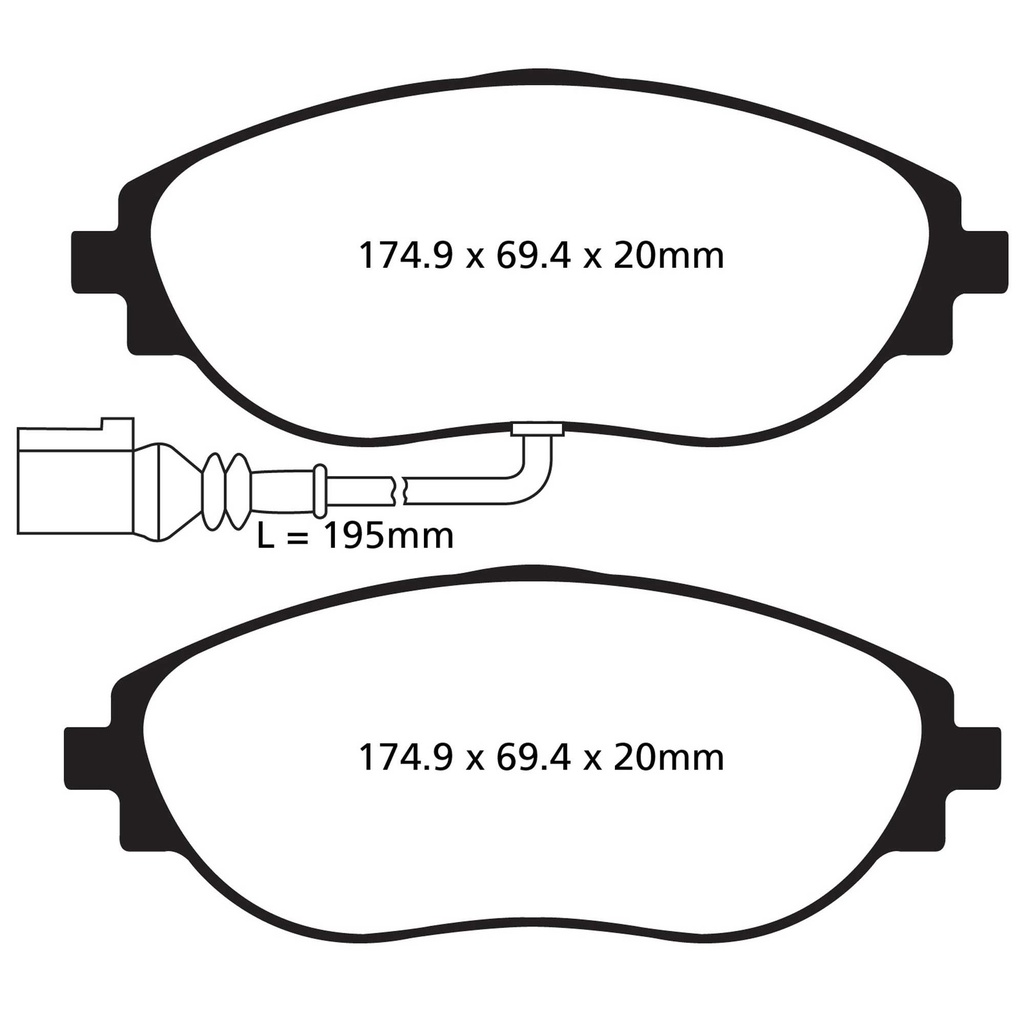 EBC Brakes Greenstuff Performance Brake Pads