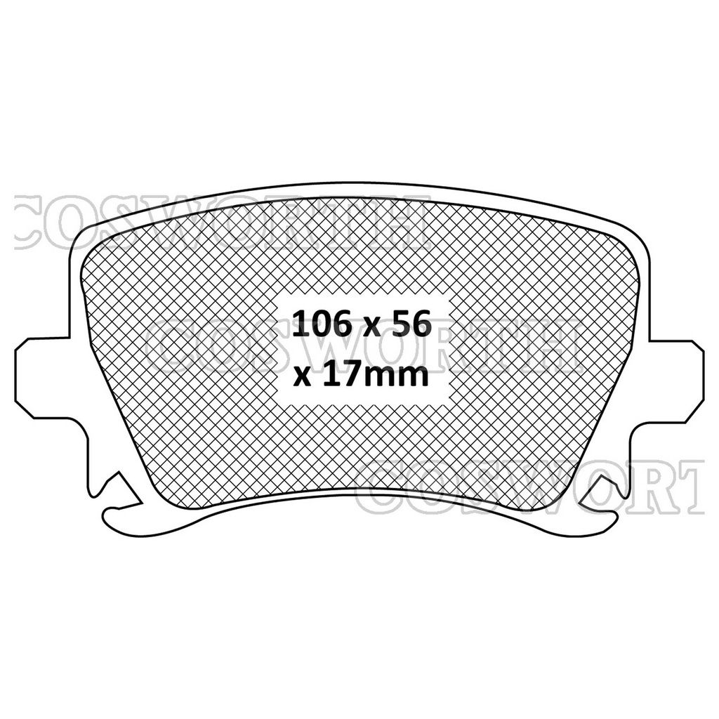 Cosworth Streetmaster Brake Pads