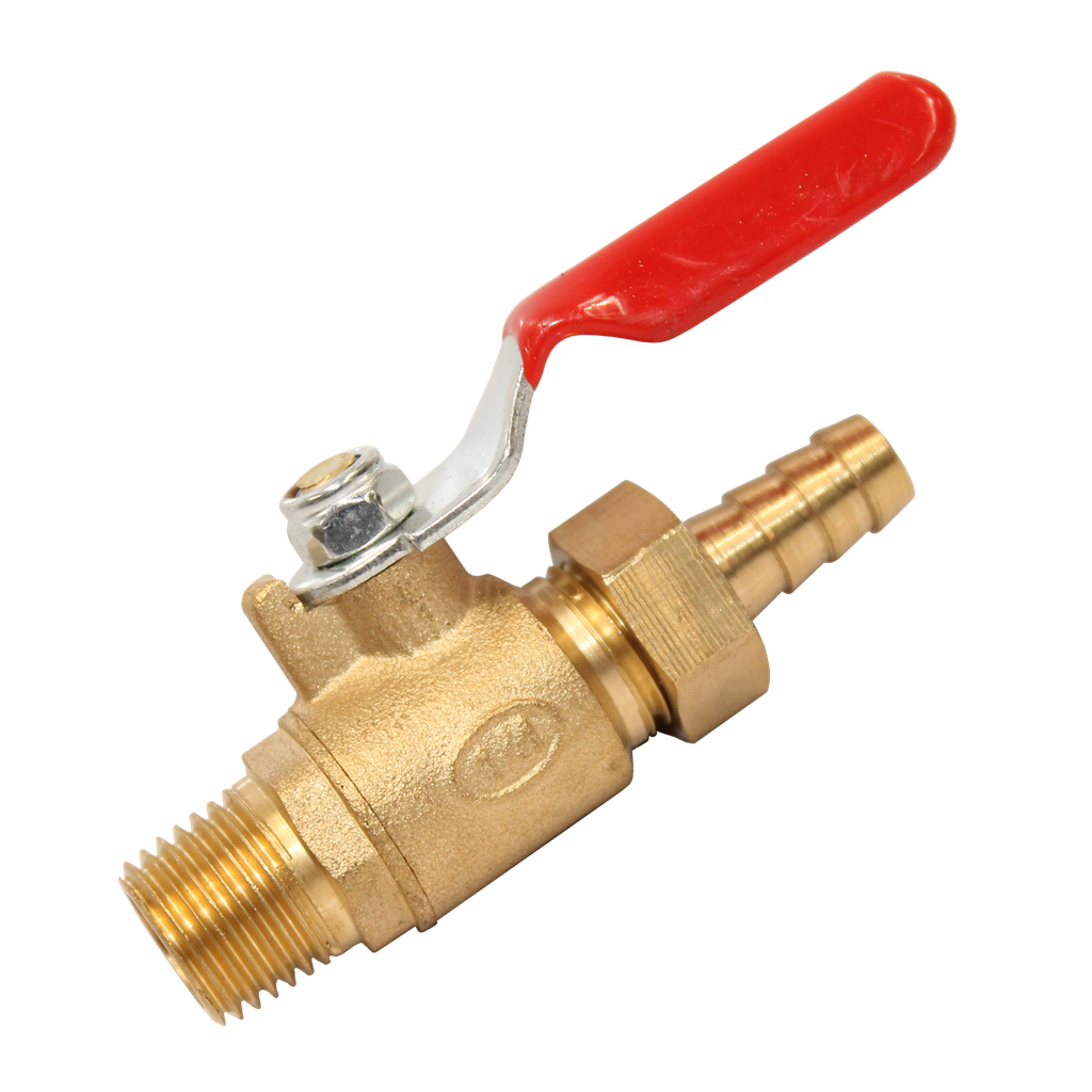 [SCA3002] ACCESSORIES COMPRESSOR - VALVE BALL 1/4" WITH HOSE BARB TAIL