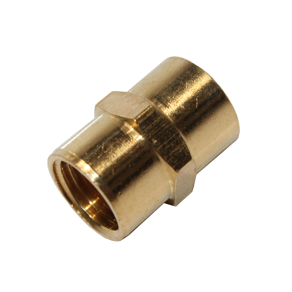 [SCA52] ACCESSORIES COMPRESSOR - SOCKET HEX BRASS 1/4"F X 1/4"F