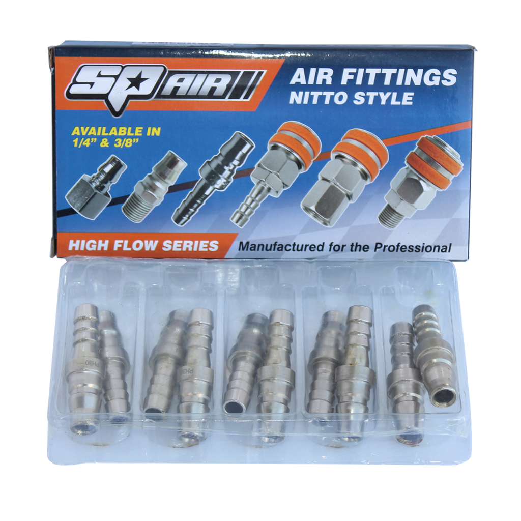[PH30BX] AIR TOOL FITTING - BARB HOSE 3/8" NITTO STYLE BOX OF 10