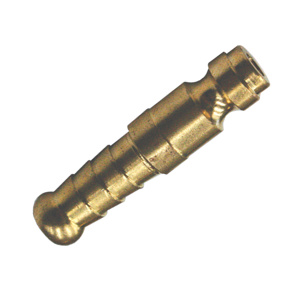 [A104-4C] AIR TOOL FITTING - PLUG MALE 3/8" HOSE BARB RYCO STYLE 2PC CARDED