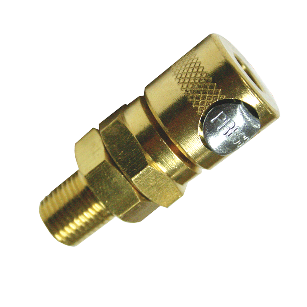 [A105-11C] AIR TOOL FITTING - COUPLER 1/4" MALE THREAD JAMEC STYLE CARDED