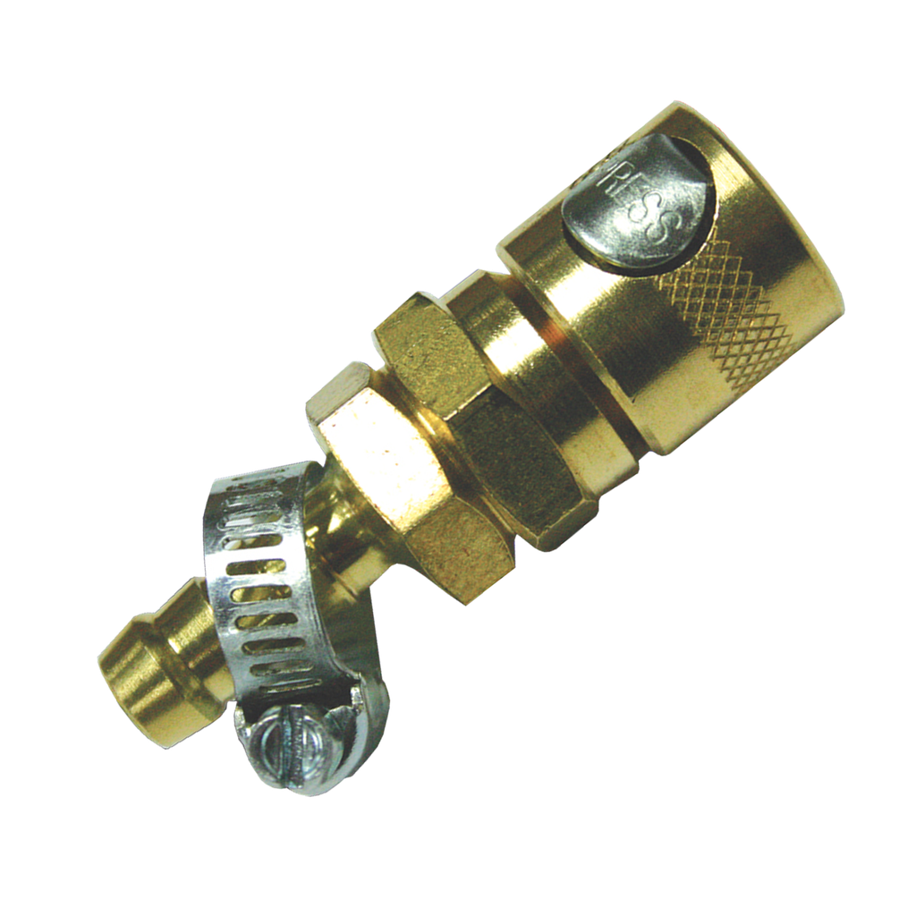 [A105-12C] AIR TOOL FITTING - COUPLER 3/8" HOSE BARB JAMEC STYLE CARDED
