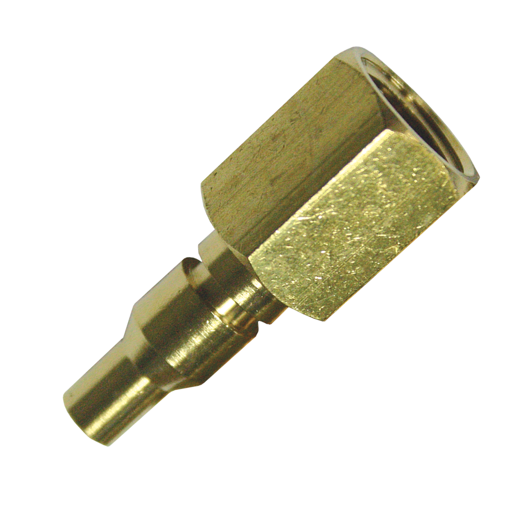 [A105-2C] AIR TOOL FITTING - PLUG MALE 1/4 FEMALE THREAD JAMEC STYLE 2PC CARDED