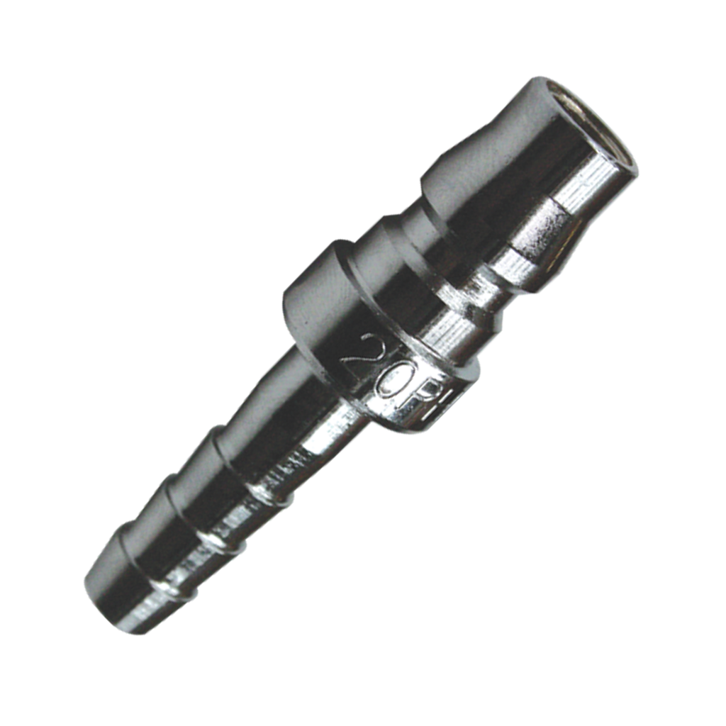 [PH20C] AIR TOOL FITTING - PLUG MALE 1/4" HOSE BARB NITTO STYLE 2PC CARDED