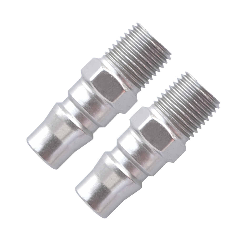 [PM30C] AIR TOOL FITTING - PLUG MALE 3/8" MALE THREAD NITTO STYLE 2PC CARDED