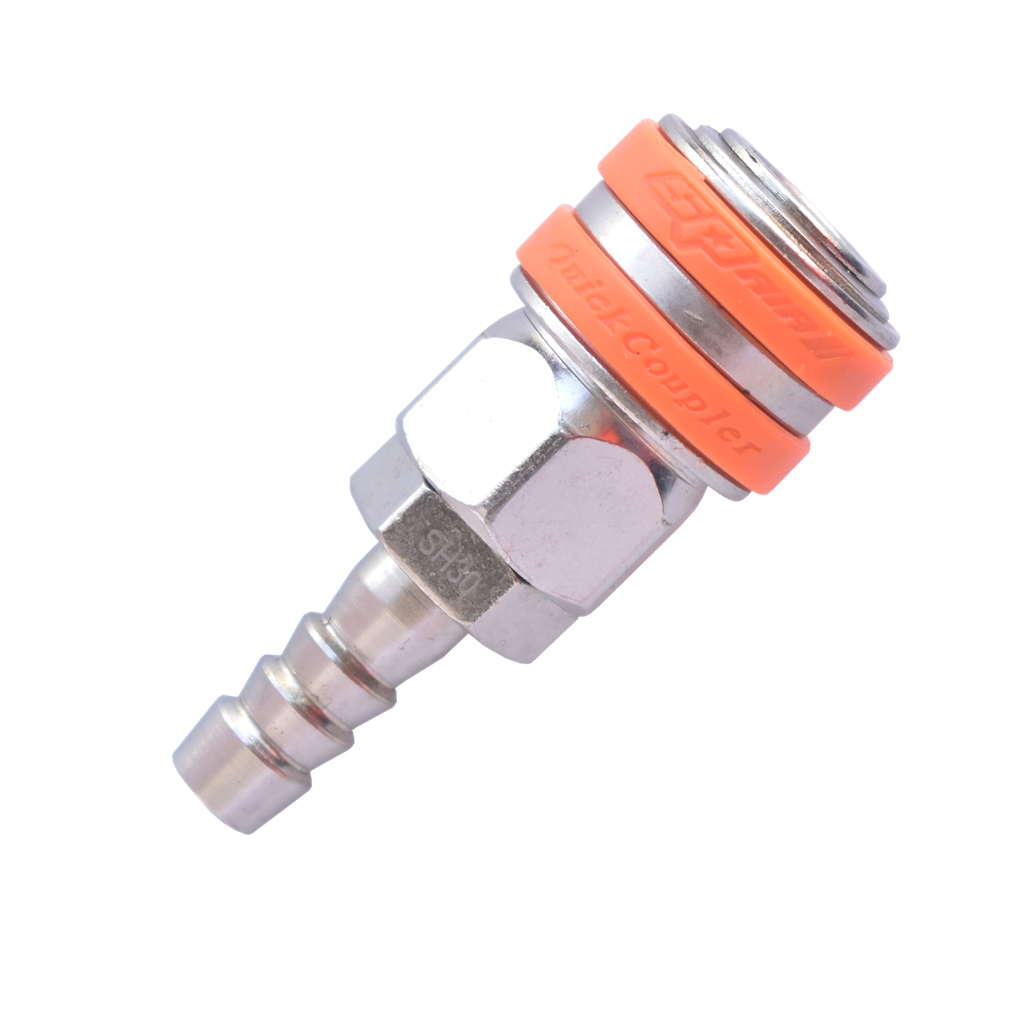 [SH40C] AIR TOOL FITTING - COUPLER 1/2" HOSE BARB NITTO STYLE