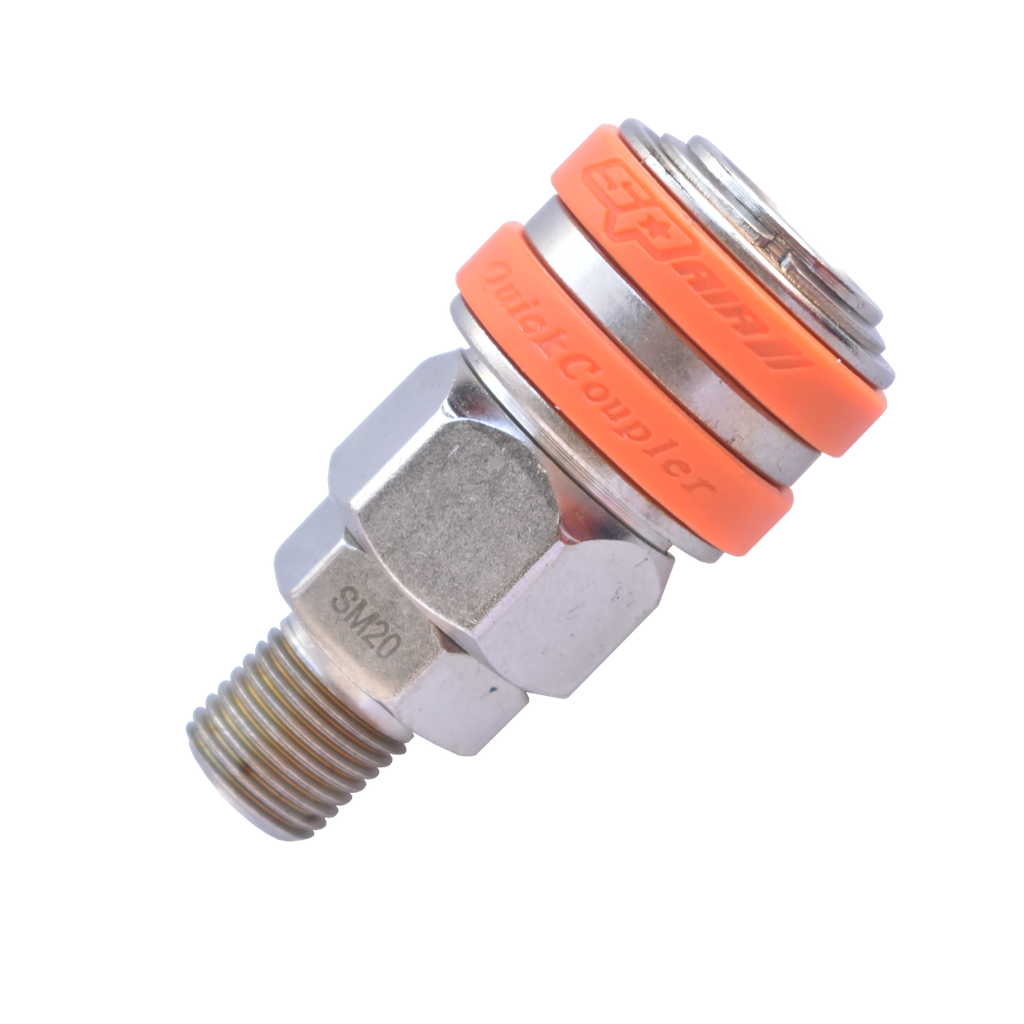 [SM40C] AIR TOOL FITTING - COUPLER 1/2"M THREAD NITTO STYLE