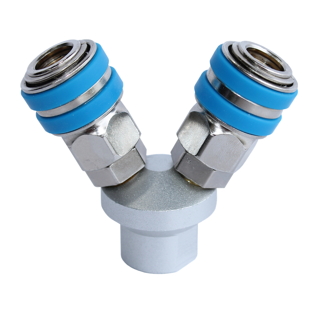 [SMVC] AIR TOOL FITTING - COUPLER TWO WAY 1/4"F THREAD NITTO STYLE