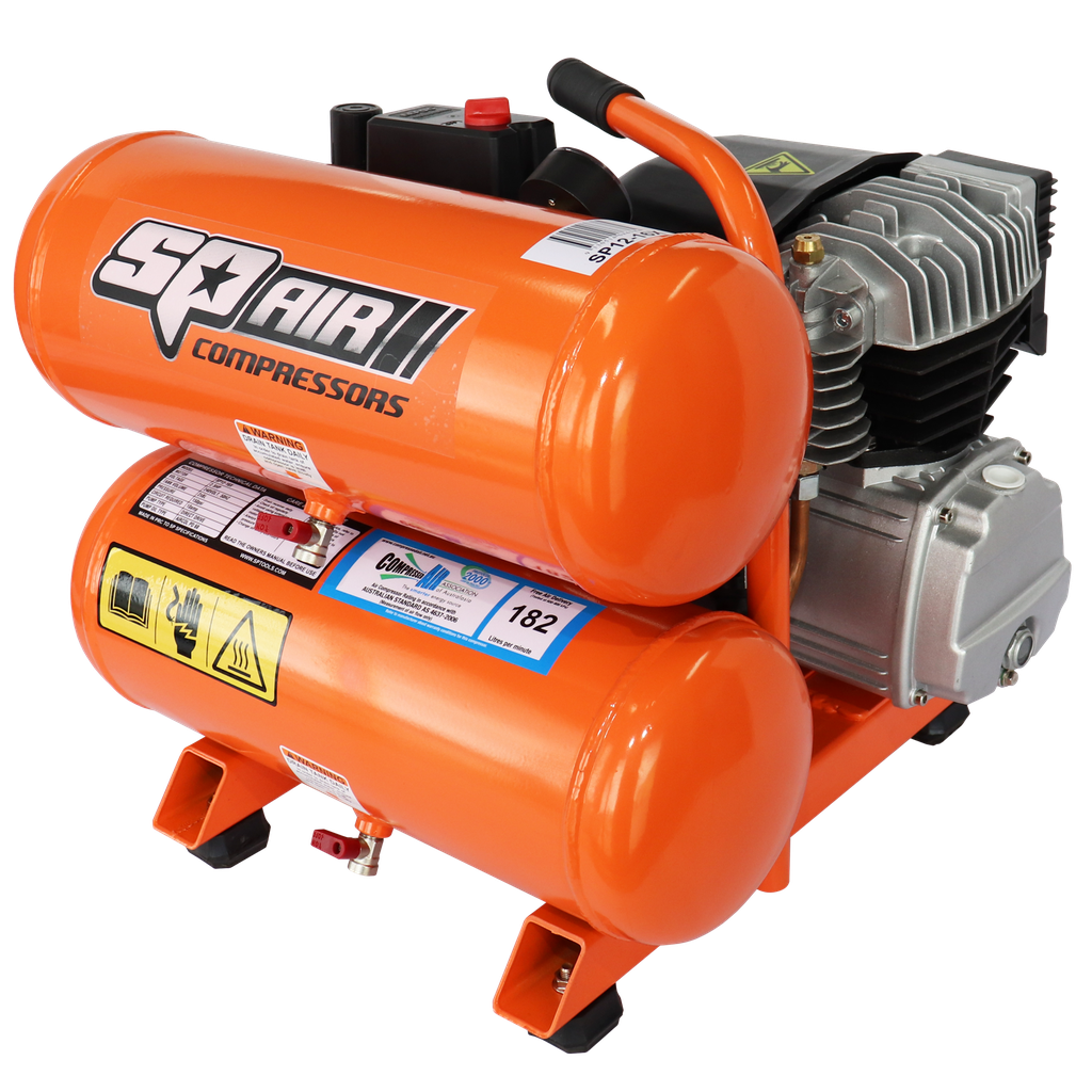[SP12-16X] COMPRESSOR - 2.5HP DIRECT DRIVE TWIN 8LT (16L) TANK