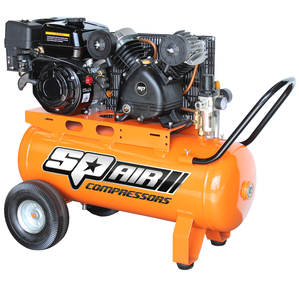 [SP17P] COMPRESSOR - 6.5HP PETROL BELT DRIVE 60LT TANK