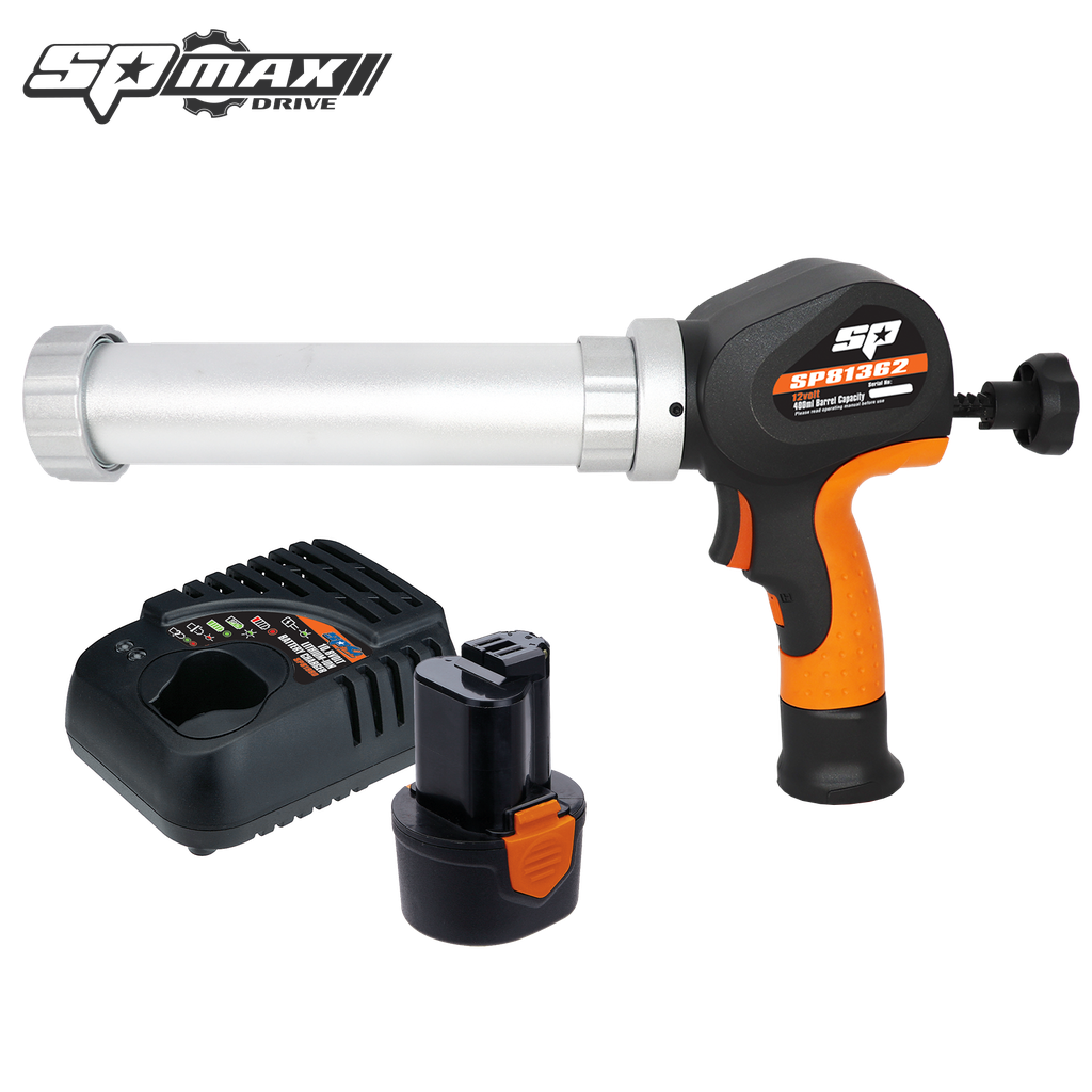 [SP81362] CORDLESS - 12V CAULKING GUN - 400ML - MAX DRIVE