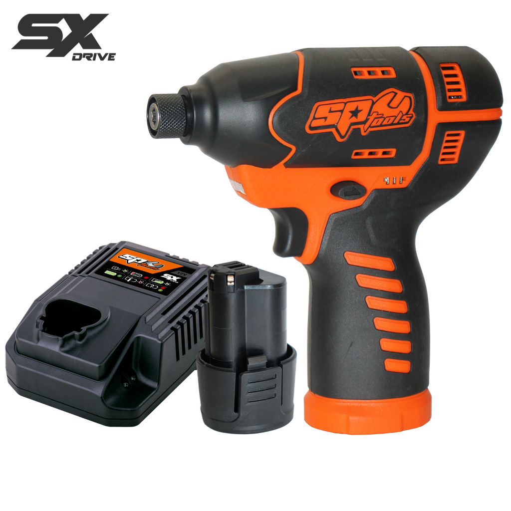 [SP83141] CORDLESS - 12V 1/4"DR IMPACT DRIVER KIT - 2.5AH - SX DRIVE