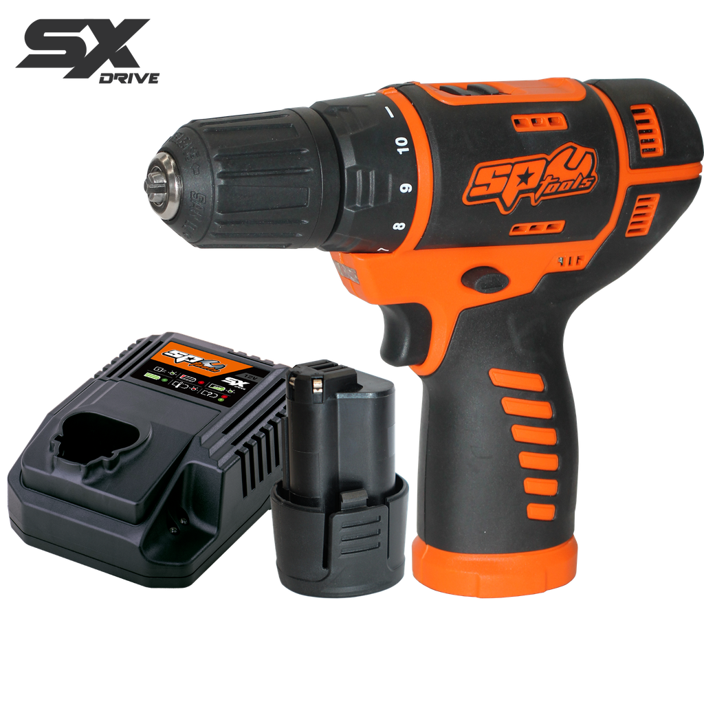[SP83213] CORDLESS - 12V 10MM 2 SPEED DRILL DRIVER - 2.5AH - SX DRIVE