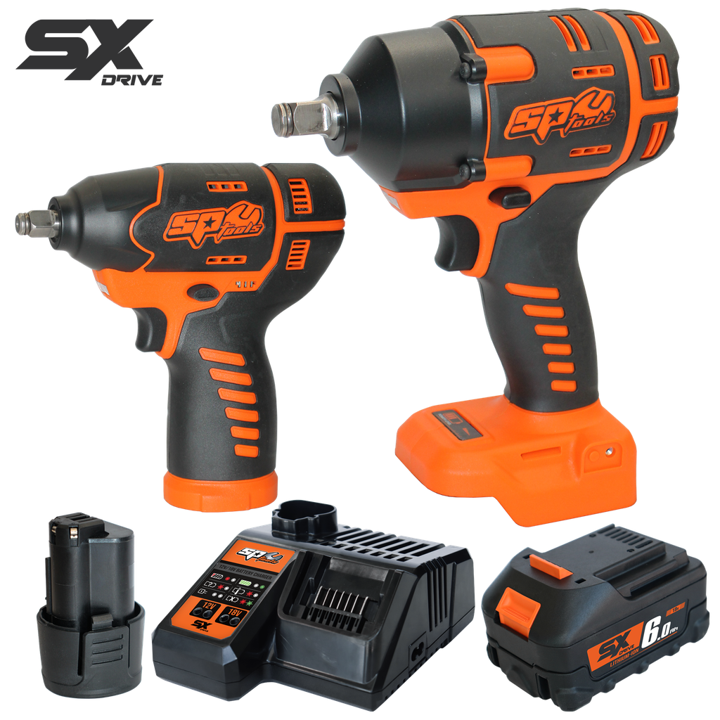 [SP83191] CORDLESS - 12V/18V IMPACT WRENCH KIT 2PC