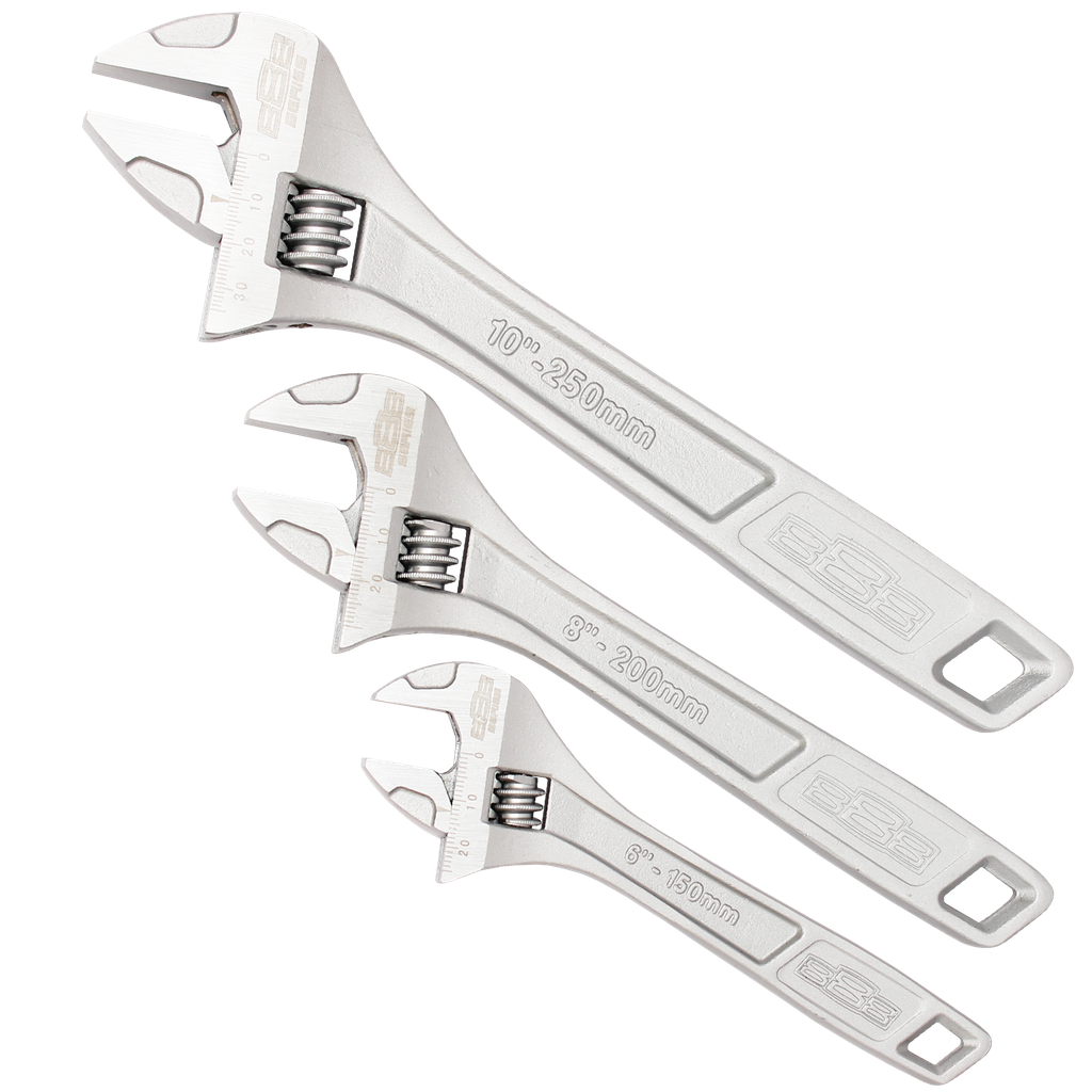 ADJUSTABLE WRENCH SET 150MM 200MM 250MM
