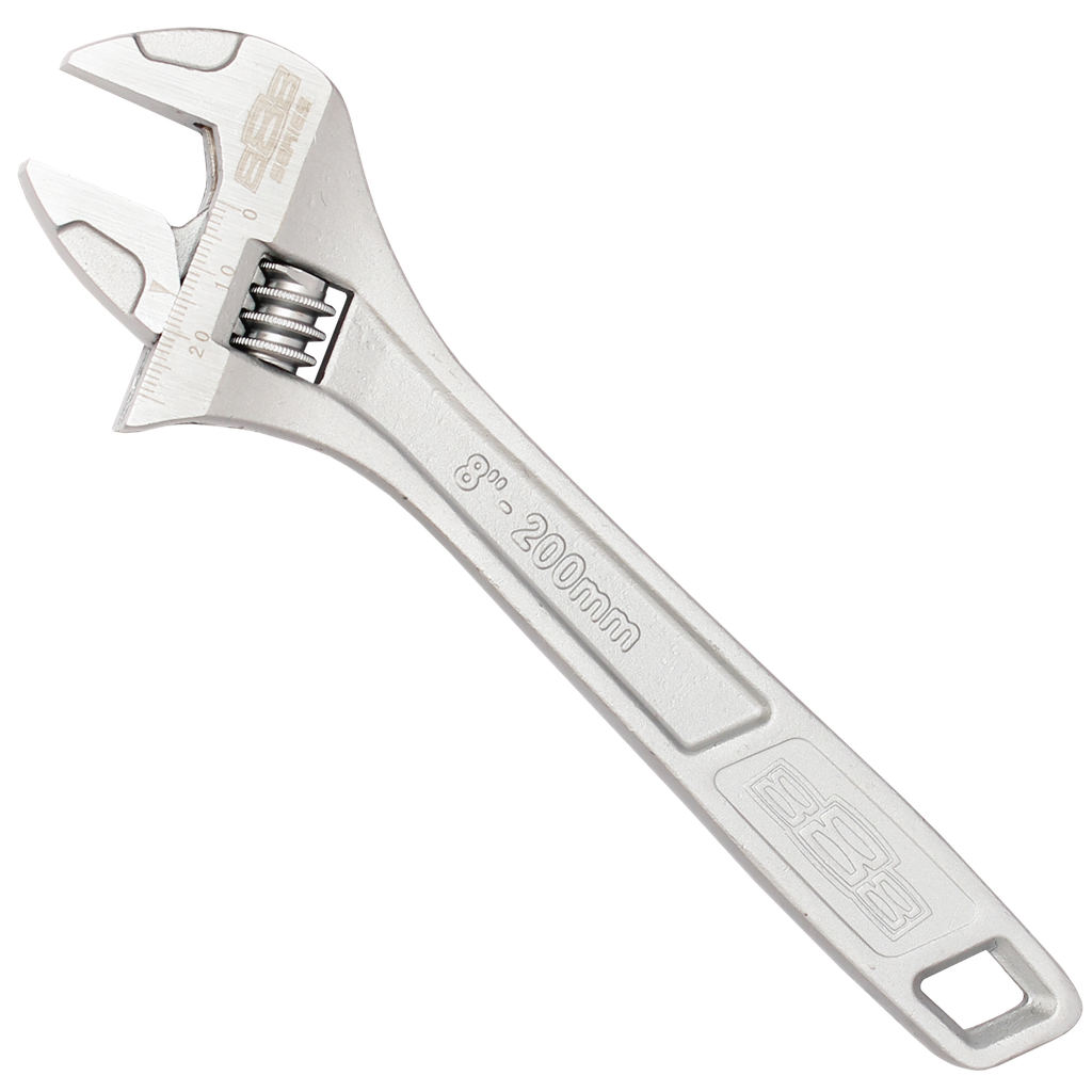 ADJUSTABLE WRENCH 200MM CHROME