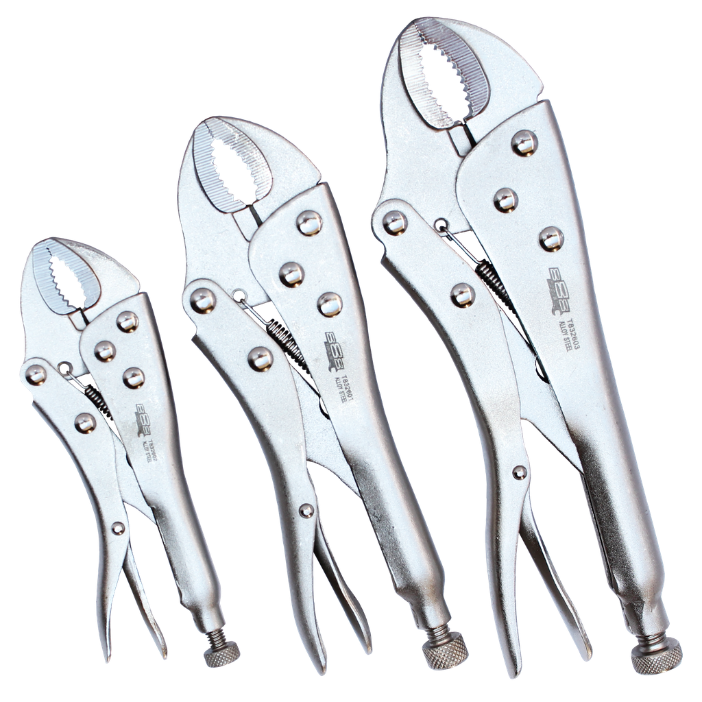 PLIERS & CUTTERS - LOCKING CURVED JAW 3PC SET