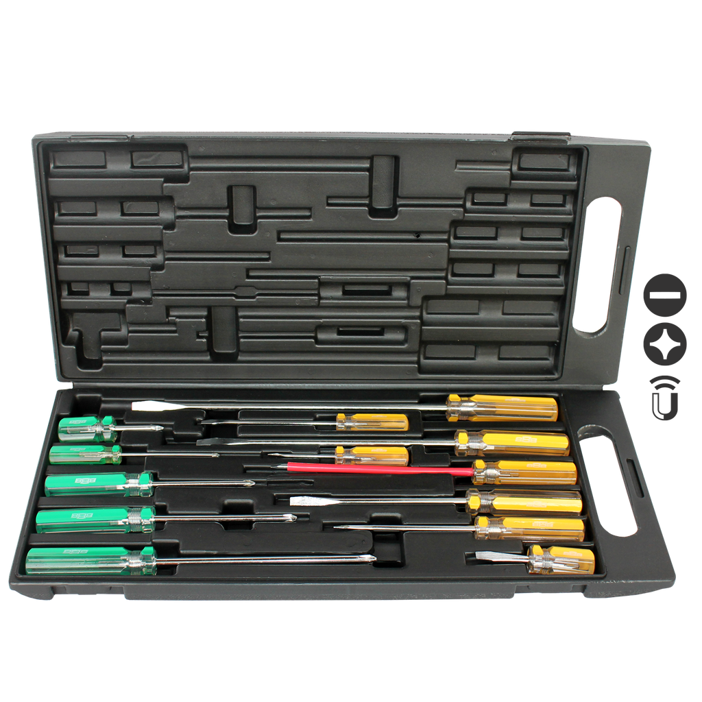 SCREWDRIVER SET - SLOTTED/PHILLIPS - 13PC SET