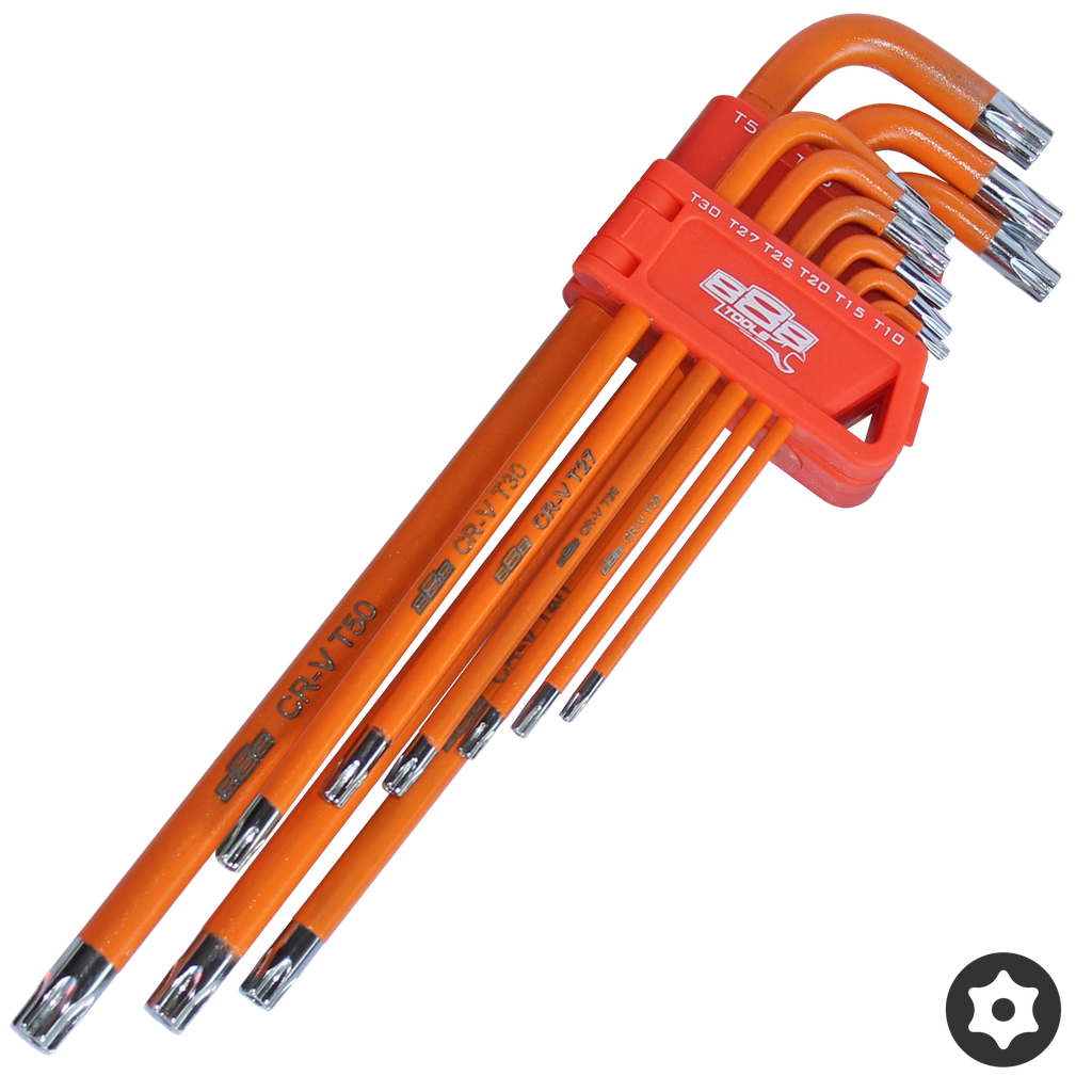 KEY SET - TORX DR TAMPER PROOF LONG 9PC