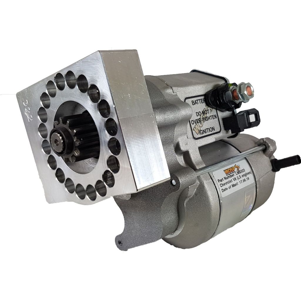 WOSP Lightweight High Torque Starter Motor - Chevrolet LS V8 Pad Mount, Motor Underneath