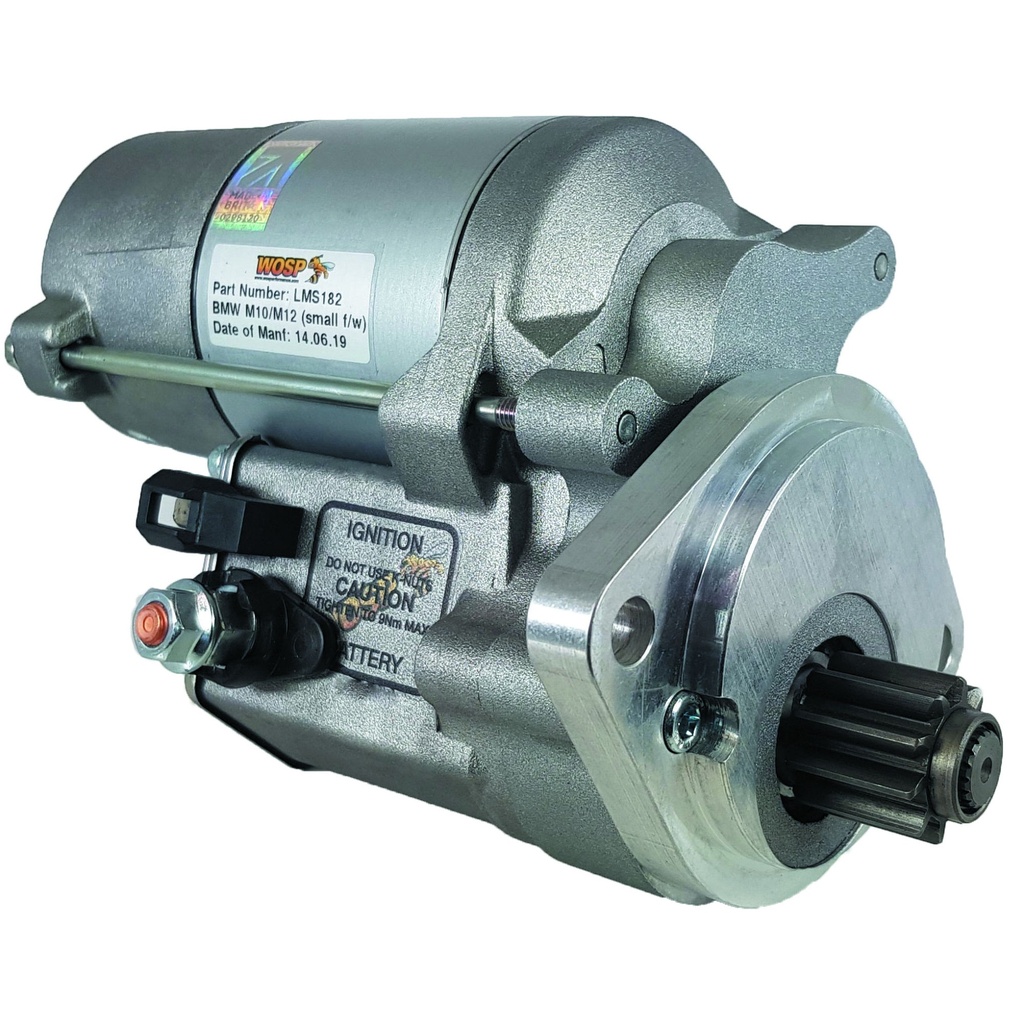 WOSP Lightweight High Torque Starter Motor - BMW M10/M12/M62 Small Flywheel
