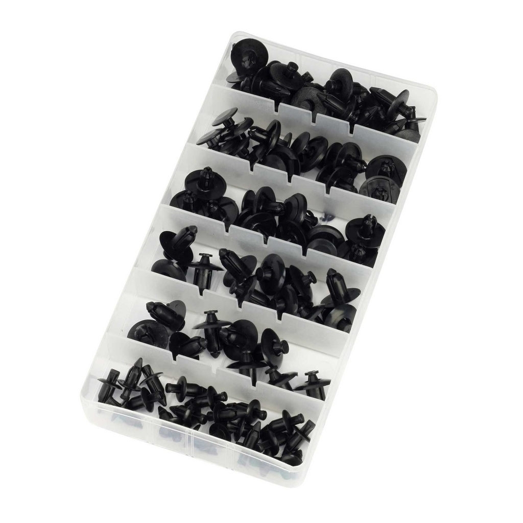 [BIKBOLRVT02] Bike-It Nylon Rivet Push Pin Kit 80 Piece