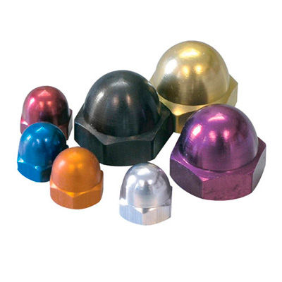 [240904-1938870] Pro-Bolt Alloy Dome Nuts - Pack Of 5 (Black, M10 x 1.50mm)