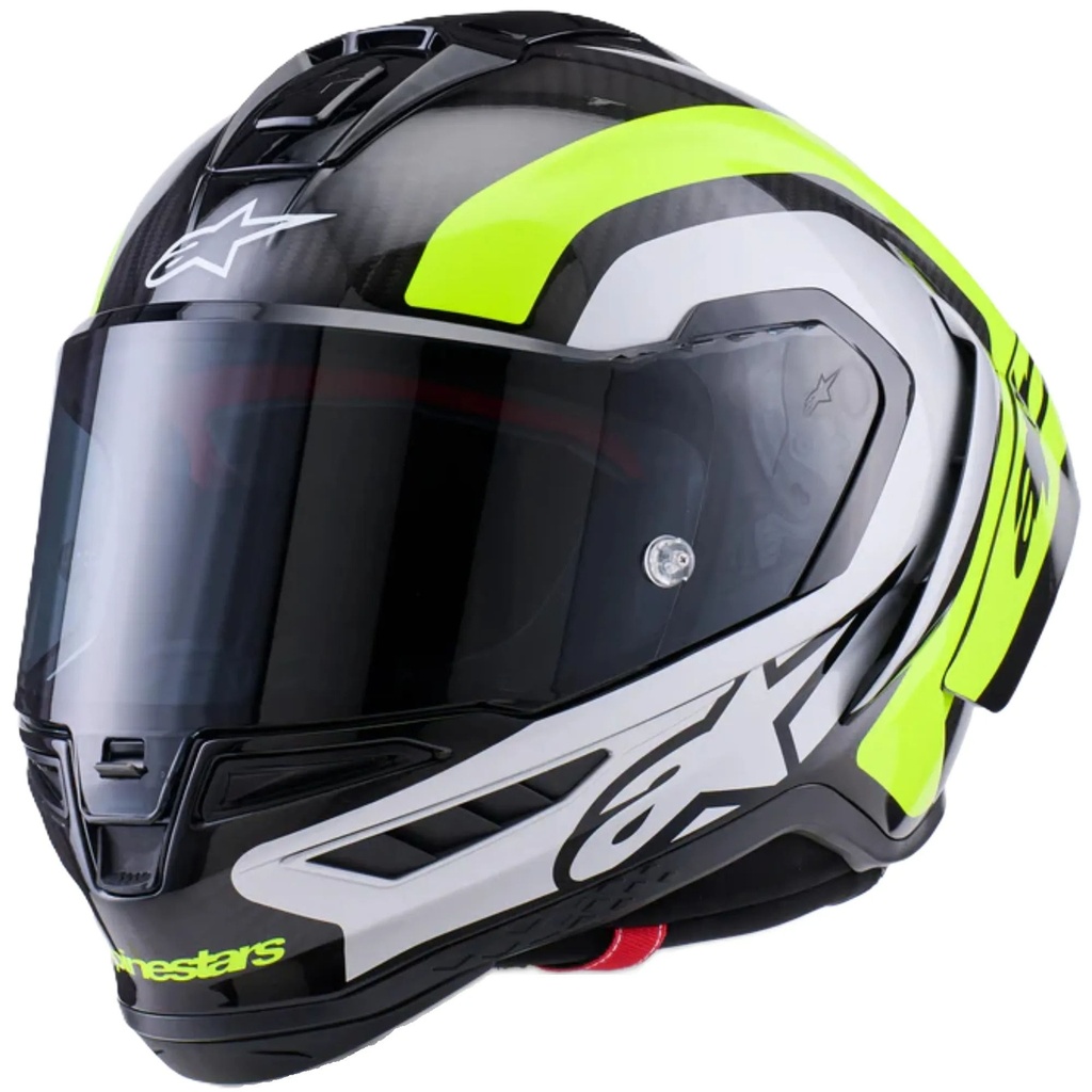 [5001434-3822790] Alpinestars Supertech R10 Graphic Motorcycle Helmet (M (57-58cm), Team Black / Red / White)