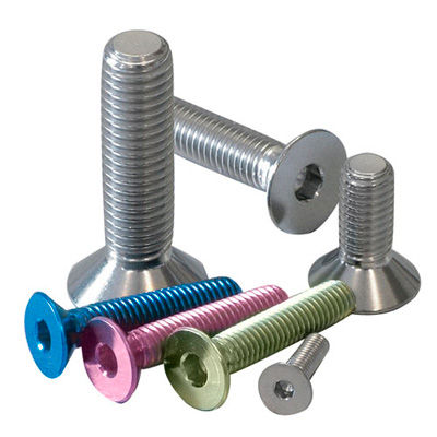 Pro-Bolt Countersunk Titanium Bolts (Blue, M4 x 0.70mm, 20mm (20mm))