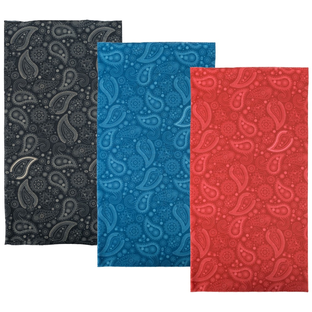 [OXFNW154] Oxford Comfy Paisley Neck Tube - 3 Pack